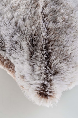 Coussin Antartic - Marron et écru - 45 x 45 cm