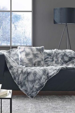 Coussin Antartic - Gris et écru - 45 x 45 cm