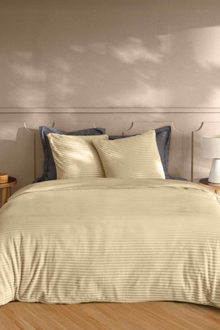 Parure de couette Veloutea - Sable