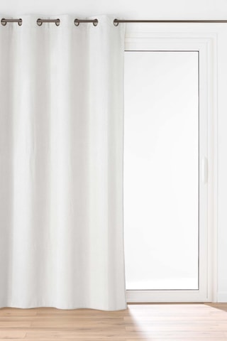 2 x Rideau Java - Blanc - 140 x 260 cm