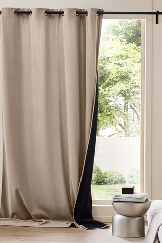 2 x Rideau Madison - Noisette - 140 x 260 cm
