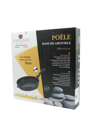 Poêle revêtement Greblon® C3 manche amovible - 30 cm
