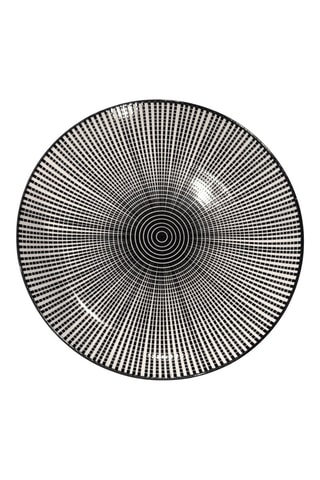 6 assiettes plates en grès - 28 cm