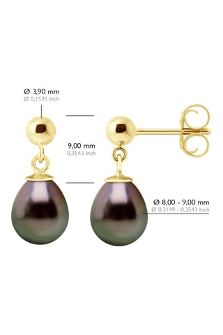 Boucles d'oreilles Or jaune et perles de culture