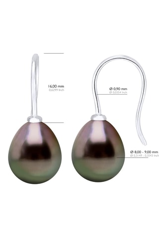 Boucles d'oreilles Or blanc et perles de culture