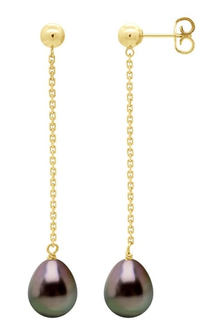 Boucles d'oreilles Or jaune et perles de culture