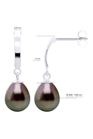 Boucles d'oreilles Or blanc et perles de culture