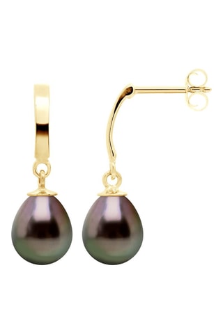 Boucles d'oreilles Or jaune et perles de culture