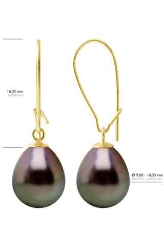 Boucles d'oreilles Or jaune et perles de culture