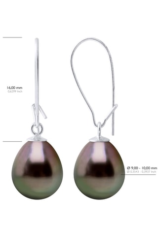 Boucles d'oreilles Or blanc et perles de culture