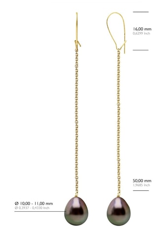 Boucles d'oreilles Or jaune et perles de culture