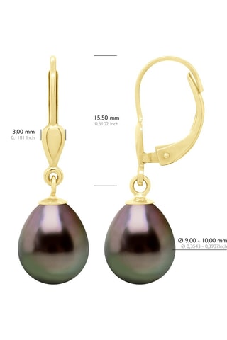 Boucles d'oreilles Or jaune et perles de culture
