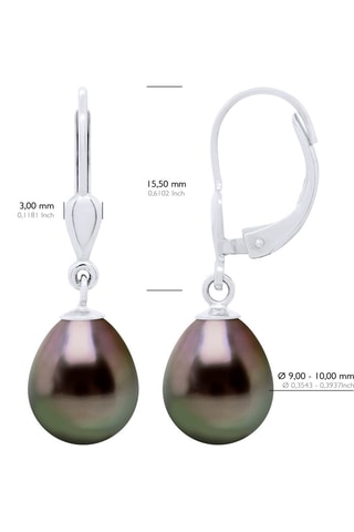 Boucles d'oreilles Or blanc et perles de culture