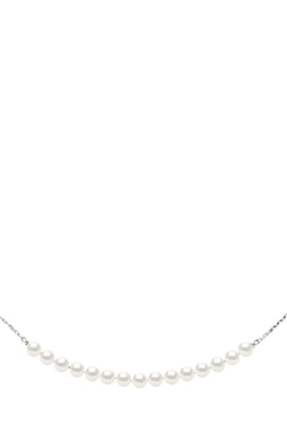 Collier Or blanc et perles de culture d'eau douce