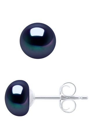 Puces Argent et perles de culture