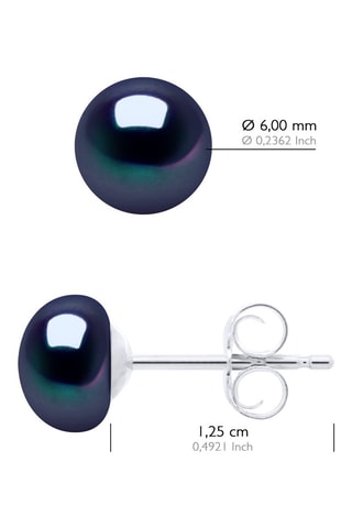 Puces Argent et perles de culture
