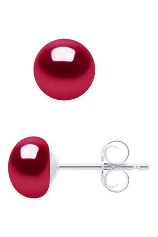 Puces Argent et perles de culture