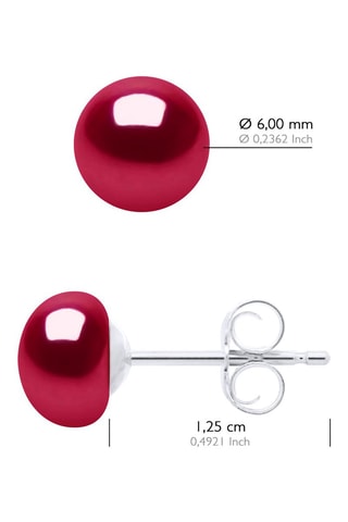 Puces Argent et perles de culture