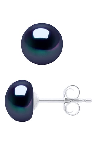 Puces Argent et perles de culture