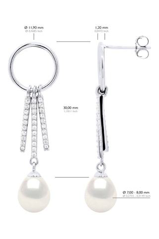 Boucles d'oreilles Argent et perles de culture