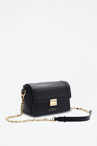 Sac porté épaule en cuir Saint-Cloud - Noir