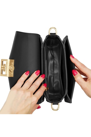 Sac bandoulière en cuir Saint honoré - Noir