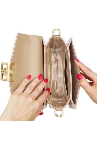 Sac bandoulière en cuir Saint honoré - Beige
