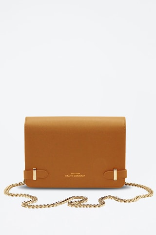 Sac bandoulière en cuir vegan Elysée - Marron
