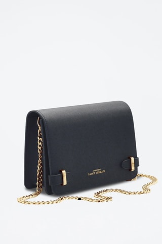 Sac porté épaule en cuir Elysée - Noir