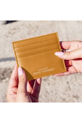 Porte-cartes en cuir vegan ASG - Marron