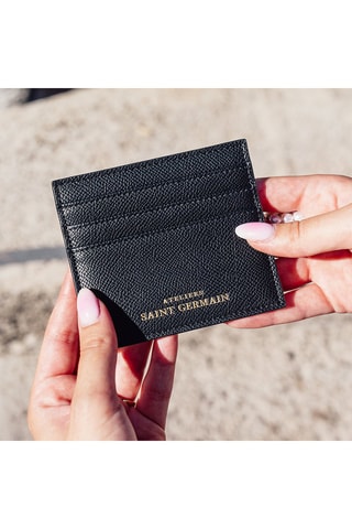 Porte-cartes en cuir vegan ASG - Noir