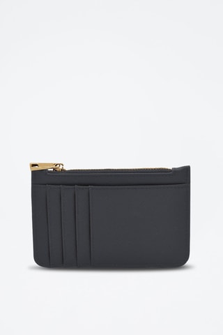 Porte-monnaie en cuir vegan ASG - Noir