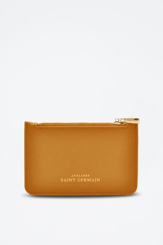 Porte-monnaie en cuir vegan ASG - Marron