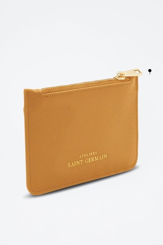 Porte-monnaie en cuir vegan ASG - Marron