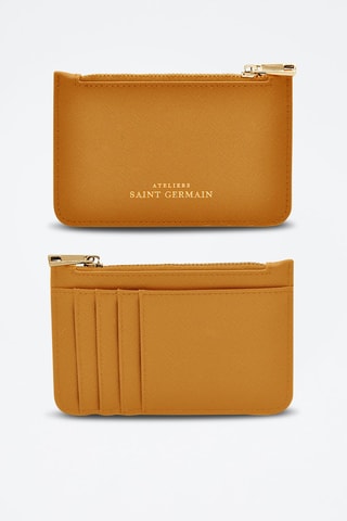 Porte-monnaie en cuir vegan ASG - Marron