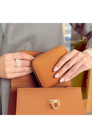 Porte-monnaie en cuir Eze - Marron