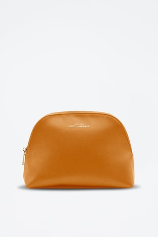 Trousse de toilette en cuir Thonon - Marron