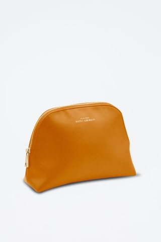 Trousse de toilette en cuir Thonon - Marron