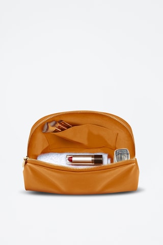 Trousse de toilette en cuir Thonon - Marron