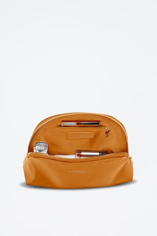 Trousse de toilette en cuir Thonon - Marron