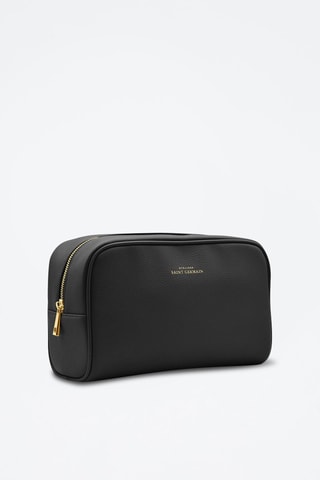 Trousse de toilette en cuir - Noir