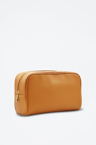 Trousse de toilette en cuir - Marron