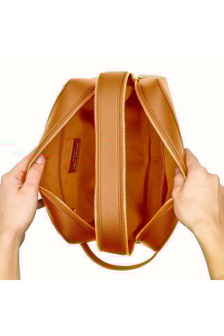 Trousse de toilette en cuir - Marron
