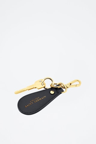 Porte-clés en cuir Dream Paris - Noir et doré