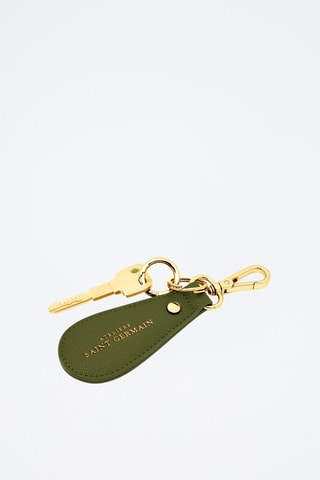 Porte-clés en cuir Dream Paris - Vert et doré