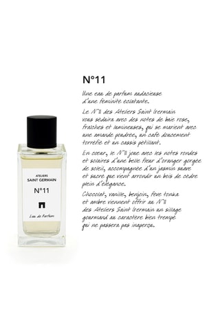 Ensemble trousse de toilette en cuir Thonon et N°11 Ateliers Saint Germain - Eau de parfum 100 ml