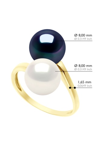 Bague Or jaune et perles de culture d'eau douce