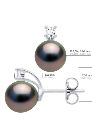 Puces Argent et perles de culture