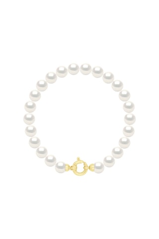 Bracelet  Or jaune et perles de culture