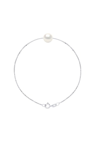 Bracelet Or blanc et perle de culture